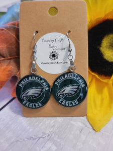 Philadelphia Eagles - Green Country Craft Barn Earrings (#282)