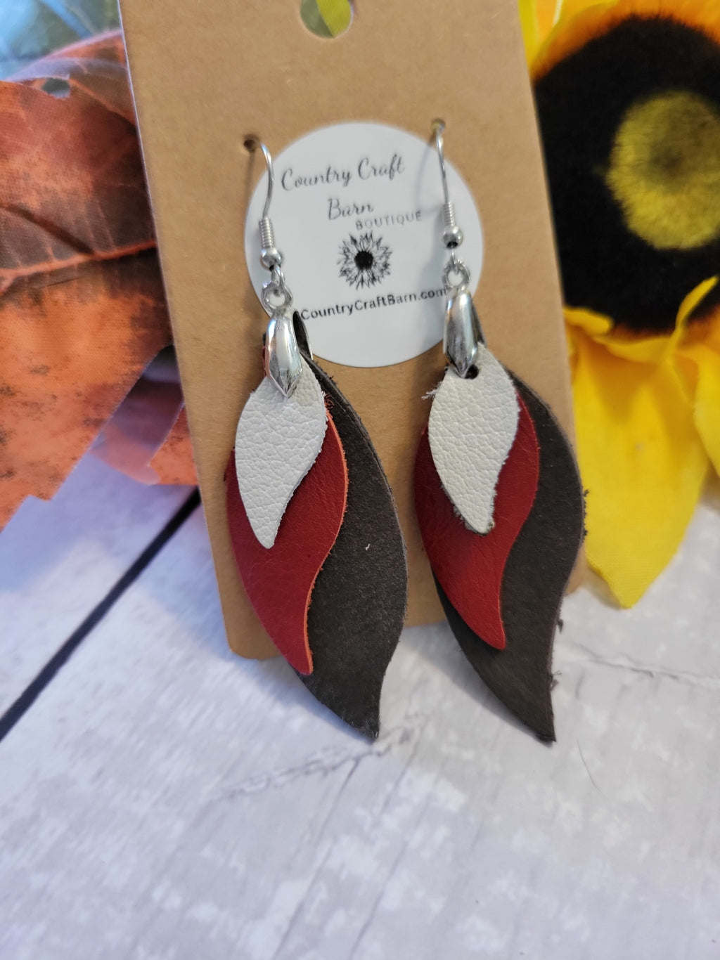 Triple Flame - Multi Country Craft Barn Earrings (E-279)