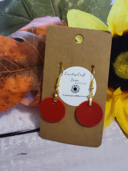 Red Dot Royalty - Red Country Craft Barn Earrings (#294)