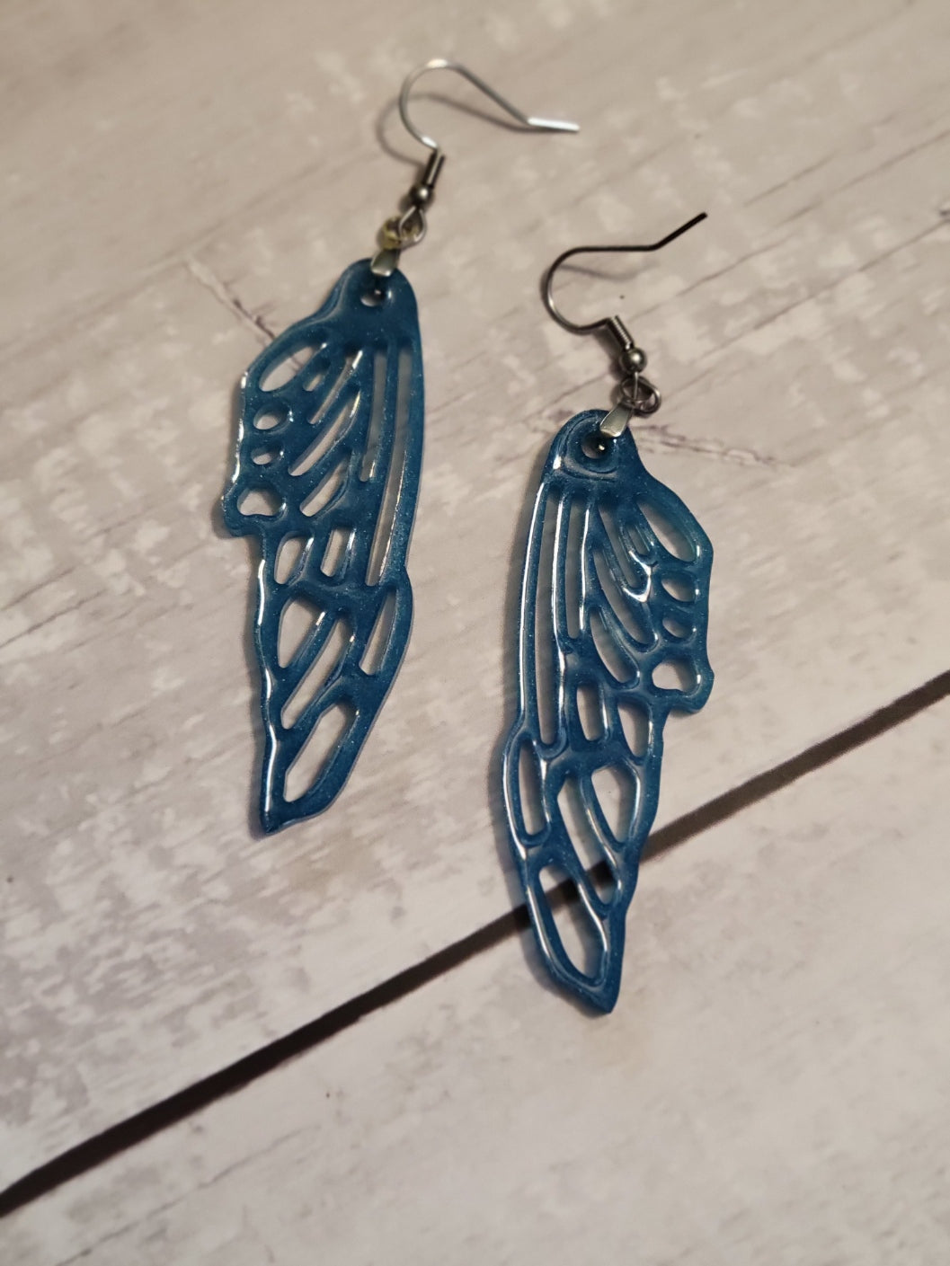 Just Winging It - Teal Country Craft Barn Earrings (#293)