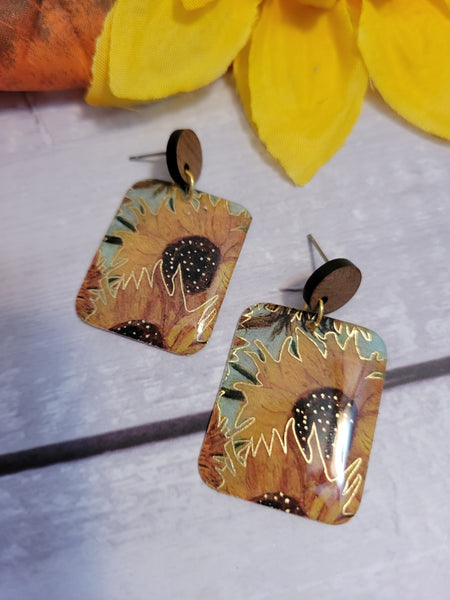 Sunny Sunflowers - Multi Country Craft Barn Earrings (#299)