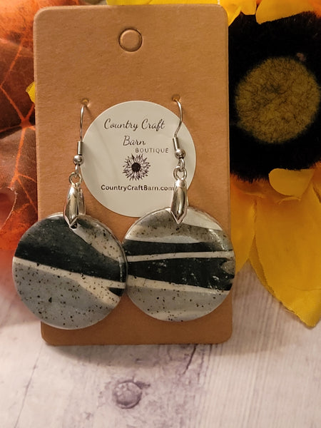 Desert Mirage - Gray Country Craft Barn Earrings (#343E)