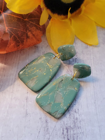 Mint Mirage - Green Country Craft Barn Earrings (#346E)