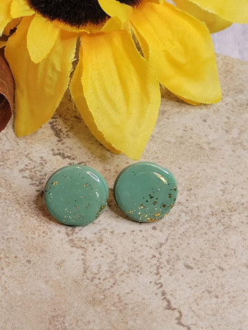 Golden Sage - Green Country Craft Barn Earrings (#355E)