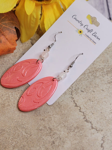 Blush Whispers - Pink Country Craft Barn Earrings (#353E)