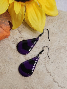 Midnight Currents - Purple Country Craft Barn Earrings (#352E)