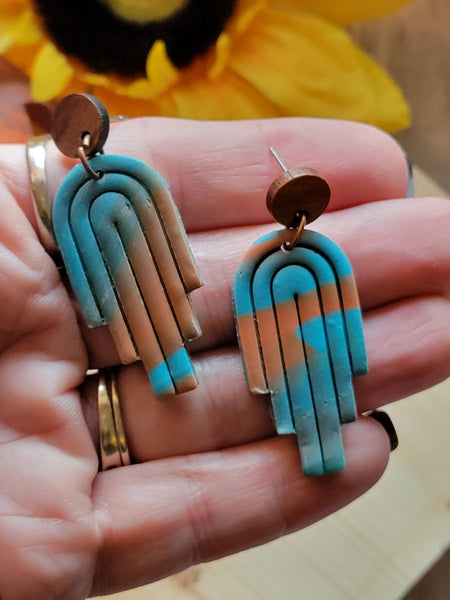 Southwest Arches - Multi Country Craft Barn Earrings (#359E)