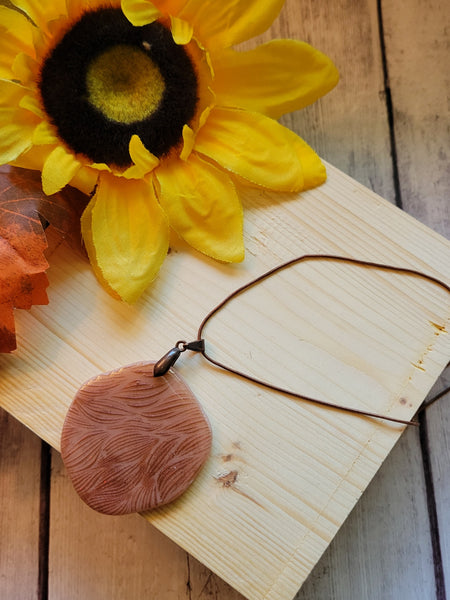 Clay Meadow - Beige/Copper Country Craft Barn Necklace (#644)