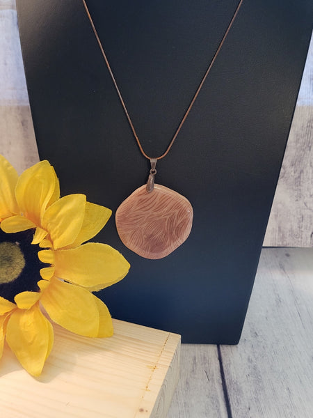 Clay Meadow - Beige/Copper Country Craft Barn Necklace (#644)