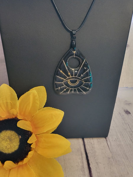 Mystic Eye Planchette - Gold Country Craft Barn Necklace (#646)
