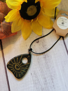 Mystic Eye Planchette - Gold Country Craft Barn Necklace (#646)