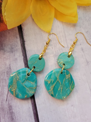 Golden Tide - Green Country Craft Barn Earrings (#371E)