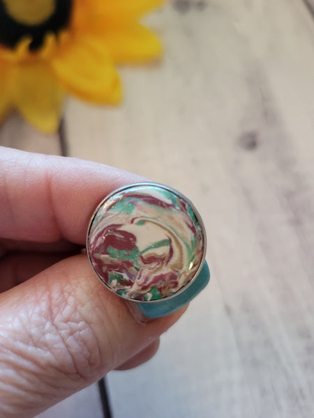 Mystic Bloom - Multi Adjustable Country Craft Barn Ring (R012)