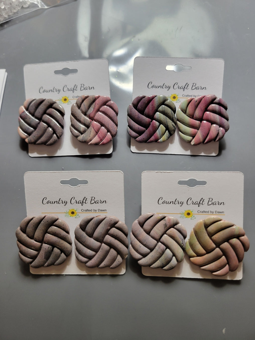 Knit Knot Glam - Multi Country Craft Barn Earrings (385E)