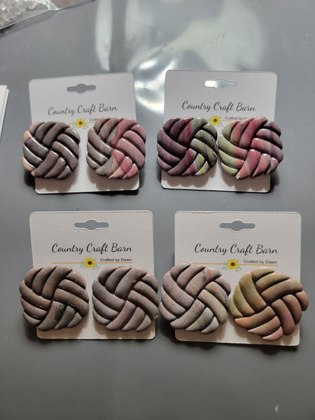 Knit Knot Glam - Multi Country Craft Barn Earrings (385E)