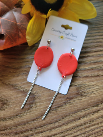 Red Balloons - Red Country Craft Barn Earrings (378E)