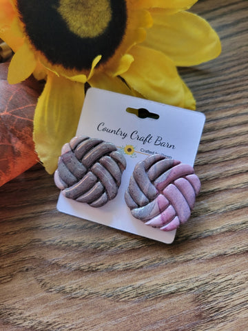 Knit Knot Glam - Multi Country Craft Barn Earrings (385E)