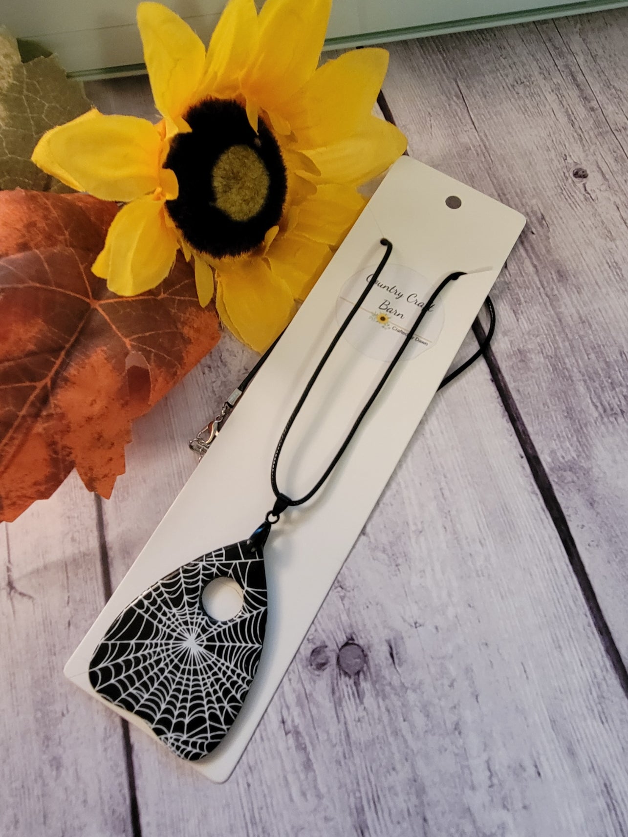 Nocturne Web - Black Country Craft Barn Necklace (#649)