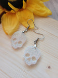 Glitter Ghoul - White Country Craft Barn Earrings (E-328)