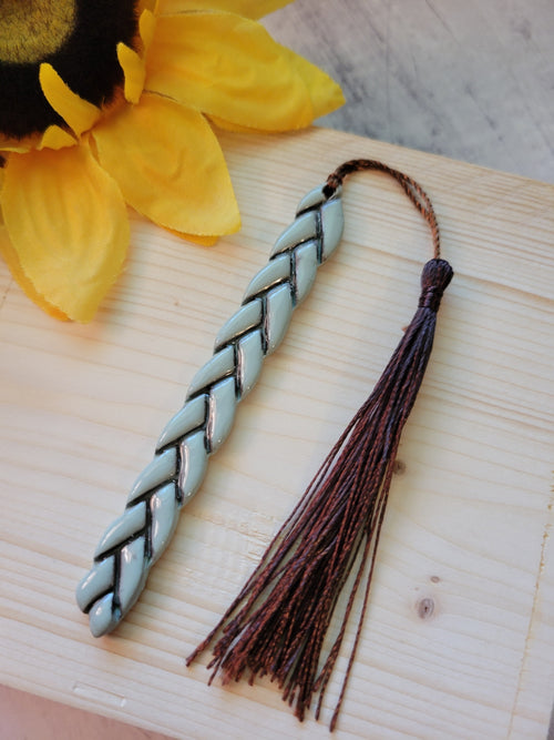 Braided Calm - Sage/Brown Country Craft Barn Bookmark (BM-101)