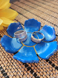 Radiant Bloom Trinket Keeper - Blue Country Craft Barn Trinket Dish (#100TD)