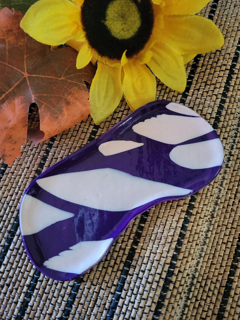 Purple Haze Abstract - Purple/Pink Country Craft Barn Glasses Tray (GT-101)