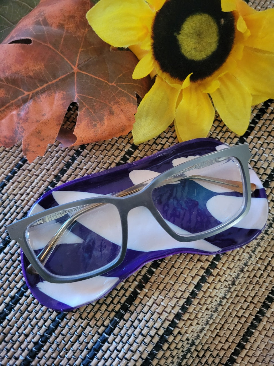 Purple Haze Abstract - Purple/Pink Country Craft Barn Glasses Tray (#101D)