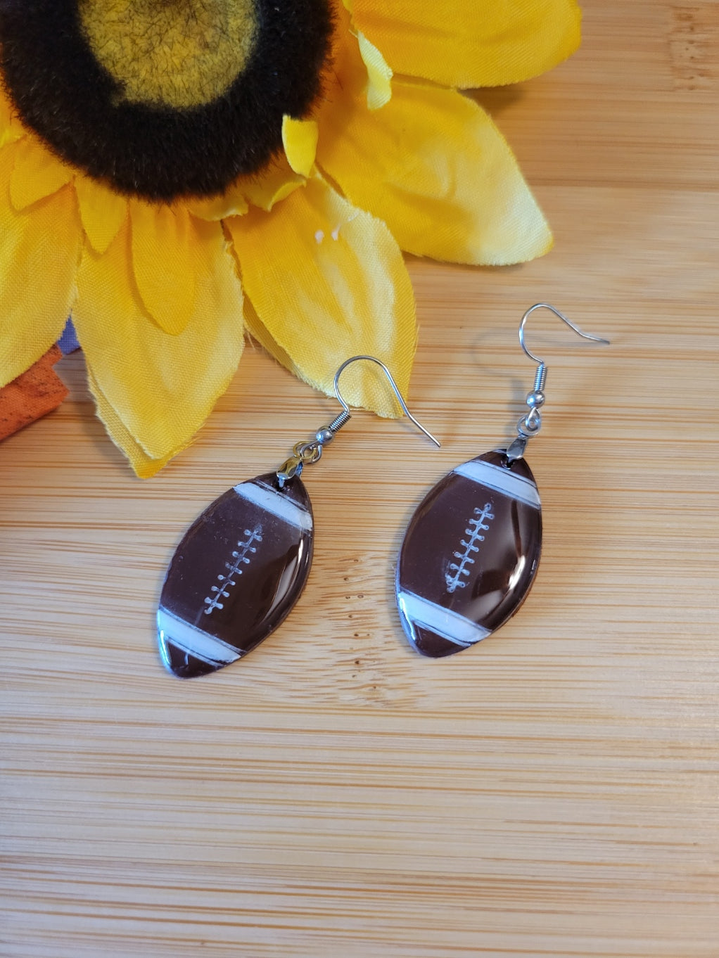 🏈Game Day Glam🏈 - Brown Country Craft Barn Earrings (#404E)
