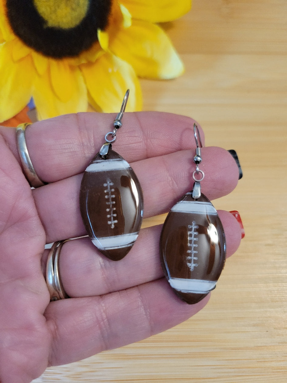 🏈Game Day Glam🏈 - Brown Country Craft Barn Earrings (#404E)