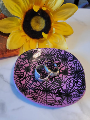 Creepy Chic Catch-All Trinket Keeper - Purple Country Craft Barn Trinket Dish (#102TD)