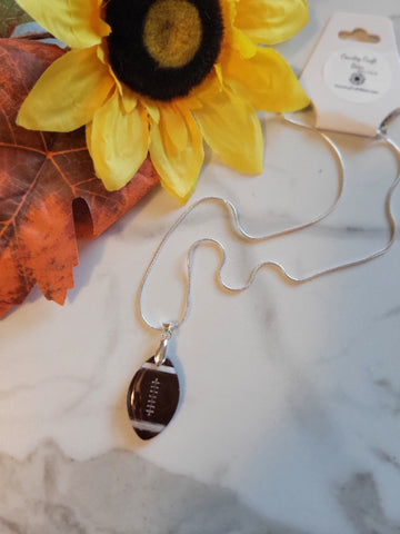 🏈 Gridiron Glam 🏈 - Brown Country Craft Barn Necklace (NL-655)