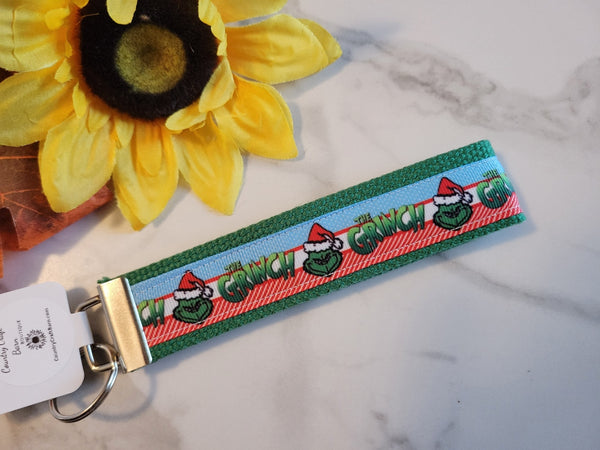 The Grinch - Green/Red Country Craft Barn Key Chain/FOB (KC-103)