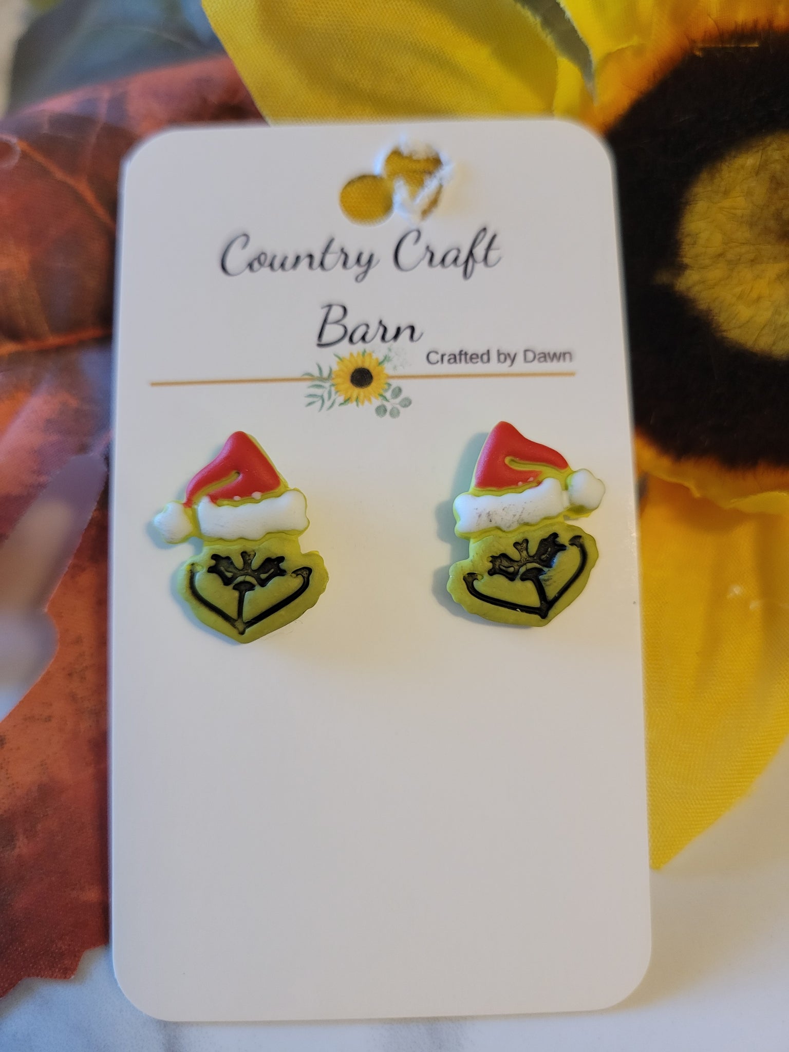 Grinchmas Minis - Green Country Craft Barn Little One Post Earrings (001-M)