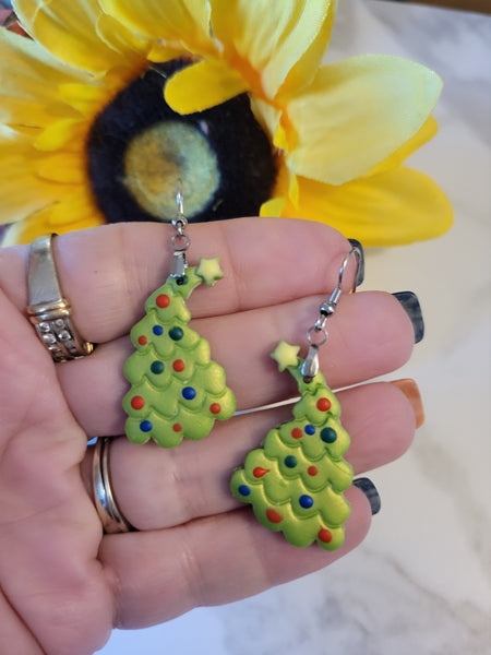Whoville Spruce Dangles - Green Country Craft Barn Earrings (410E)