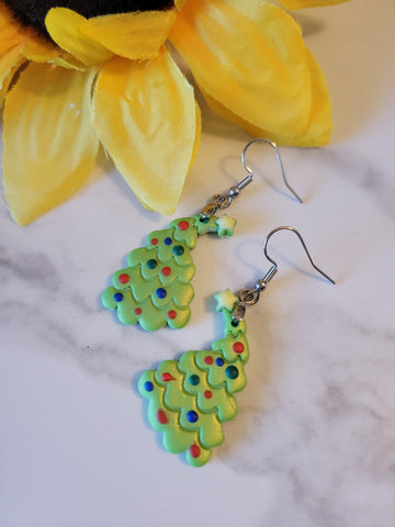 Whoville Spruce Dangles - Green Country Craft Barn Earrings (410E)