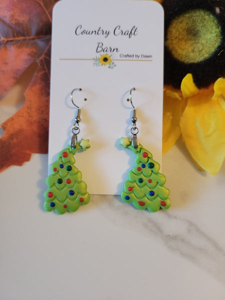 Whoville Spruce Dangles - Green Country Craft Barn Earrings (410E)