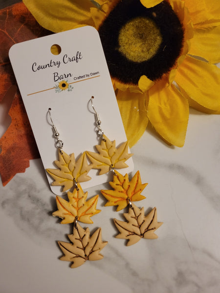 🍁 Maple Melody Drops - Multi Country Craft Barn Earrings (#414E)