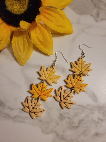 🍁 Maple Melody Drops - Multi Country Craft Barn Earrings (#414E)