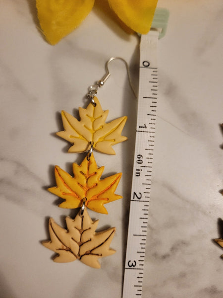 🍁 Maple Melody Drops - Multi Country Craft Barn Earrings (#414E)