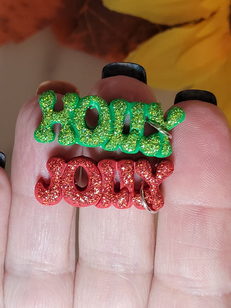 🎄 Holly Jolly Green – Country Craft Barn Earring (#417E)