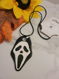 Ghosty Face - Black/White Country Craft Barn Necklace (NL-661)