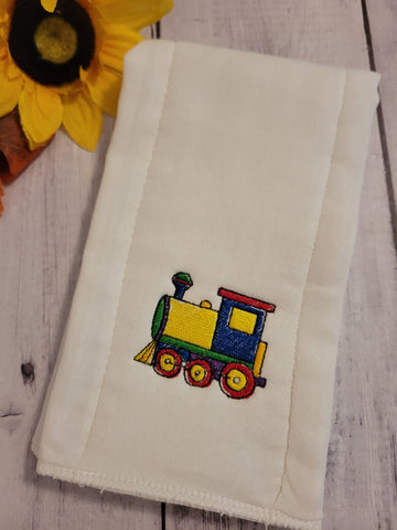 Choo Choo Cheer - Multi Country Craft Barn Cloth Diaper Burp Cloth (BR-105)