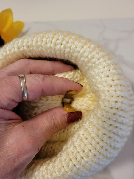 Reversible Knit Hat - Honeycomb/Cream Country Craft Barn (KH-2013)