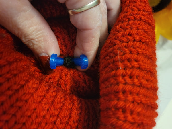 Team Spirit Reversible Knit Hat - Black/Red/White - Country Craft Barn Knit Hat (KH-907)