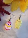 Peep & Pastel Pair - Yellow Country Craft Barn Earrings (E-369)