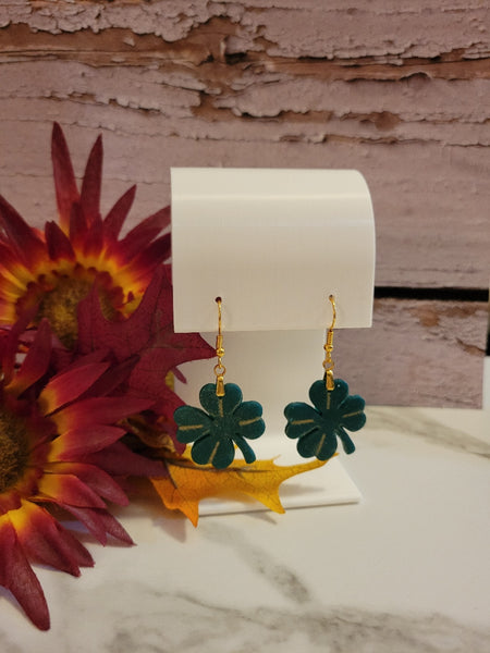 Shamrock Shine - Green Country Craft Barn Earrings (E-439)