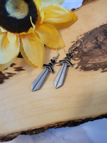 Knightshade - Silver Country Craft Barn Earrings (E-441)