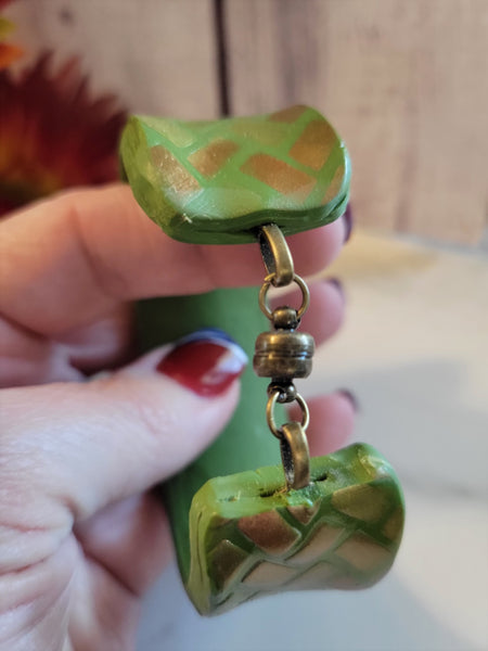 Forest Ember Magnetic Cuff - Green Country Craft Barn Bracelet (B-378)