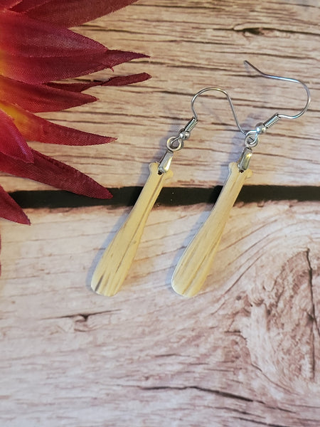 Sandlot Swing -  Brown Country Craft Barn Earrings (E-463)