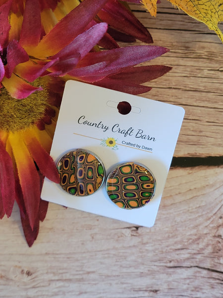 Colorblock Carnival -  Multi Country Craft Barn Earrings (E-466)